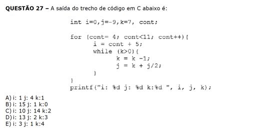 PosComp 2017 - Pergunta 27