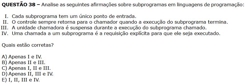 PosComp 2017 - Pergunta 38